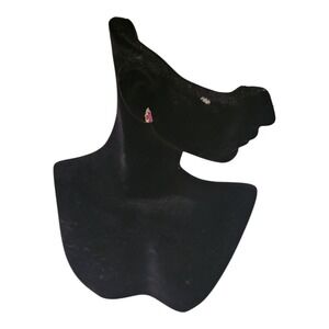 14K Gold Ruby and Diamond Stud Earrings Fine Jewelry‎ Pierced Posts